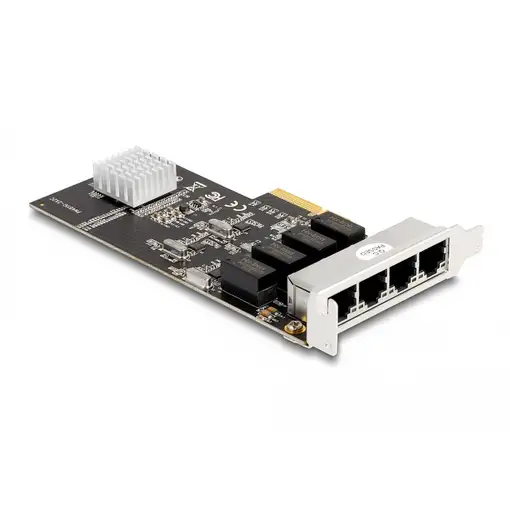 DeLOCK Tarjeta PCI Express x4 a 4 x RJ45 Gigabit LAN