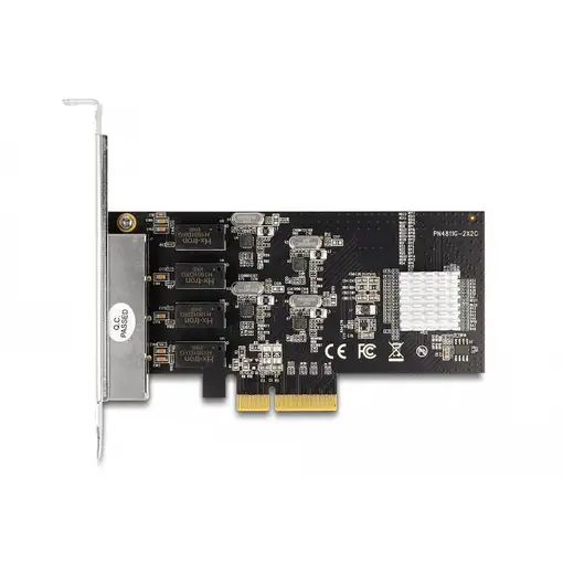 DeLOCK Tarjeta PCI Express x4 a 4 x RJ45 Gigabit LAN