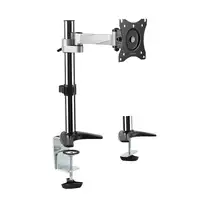 LogiLink BP0075 soporte para monitor 68,6 cm (27'') Escritorio Negro, Acero inoxida