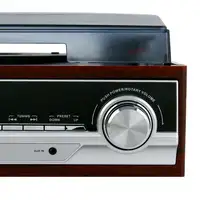 Tocadiscos de Vinilo Vintage, Altavoces Incorporados, Bluetooth,USB, CR 1168 Camry