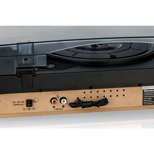 Roadstar TTR-8634 tocadisco Negro, Plata