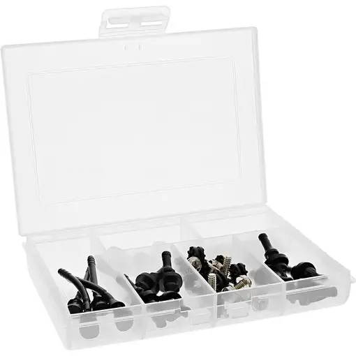 InLine 36216I kit de montaje Negro, Plata Caucho