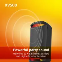 Sony XV500 Altavoz para fiestas Negro