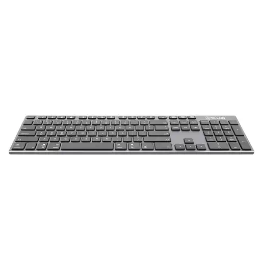 Teclado inalámbrico Tellur Shade, Bluetooth, EE. UU., Alu, gris-negro