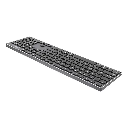 Teclado inalámbrico Tellur Shade, Bluetooth, EE. UU., Alu, gris-negro