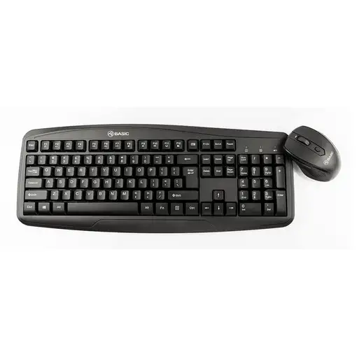 Kit de teclado y ratón inalámbrico Tellur Basic, negro