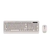 Kit de teclado y ratón inalámbrico Tellur Green, 2,4 GHz, nano receptor, crema