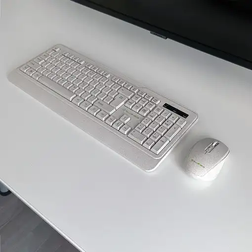 Kit de teclado y ratón inalámbrico Tellur Green, 2,4 GHz, nano receptor, crema