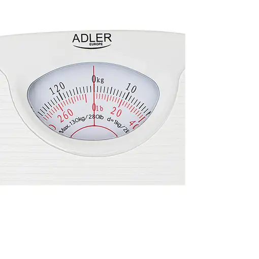 Adler AD 8151W báscula de baño Rectángulo Blanco Báscula de baño analógica