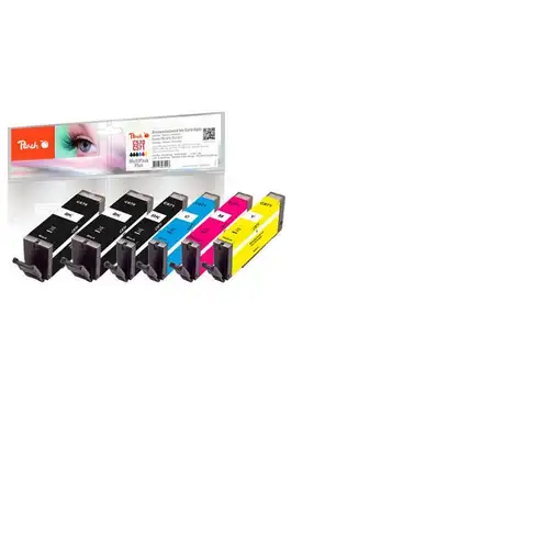 Peach 0F320134 cartucho de tinta 6 pieza(s) Compatible Rendimiento estándar Negro, Peach 0F320134 cartucho de tinta 6 pieza(s) Compatible Rendimiento estándar Negro,