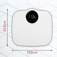 Báscula de Baño Digital, Alta Precisión 180Kg, Pantalla LCD, BRI-SC1125W, Briebe