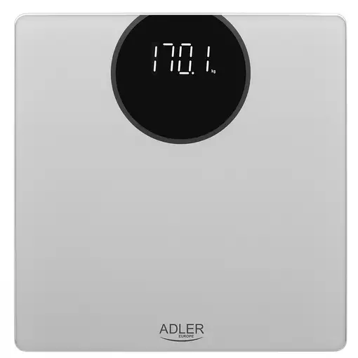 Adler AD 8175 báscula de baño Plaza Plata Báscula personal electrónica
