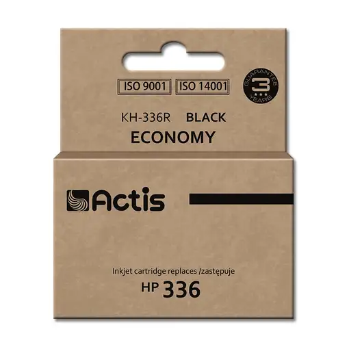 Actis Tinta KH-336R (repuesto HP 336 C9362A; Estándar; 9 ml; negro)