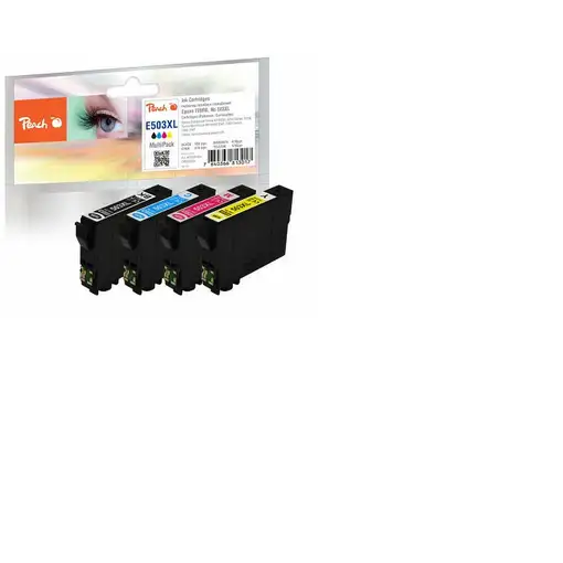 Peach PI200-994 cartucho de tinta 4 pieza(s) Compatible Alto rendimiento (XL) Negr