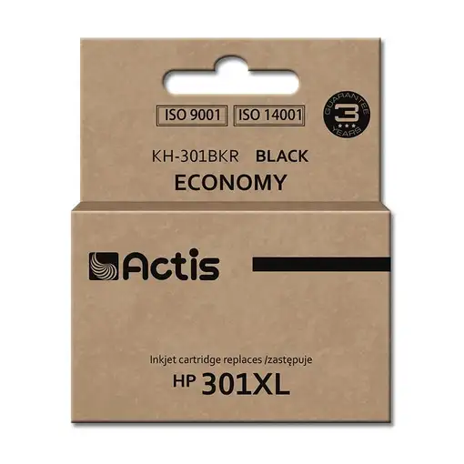 Actis Tinta KH-301BKR (sustitución de la HP 301XL CH563EE; estándar; 20 ml; negra)