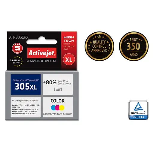 Activejet AH-305CRX cartucho de tinta 1 pieza(s) Compatible Alto rendimiento (XL)