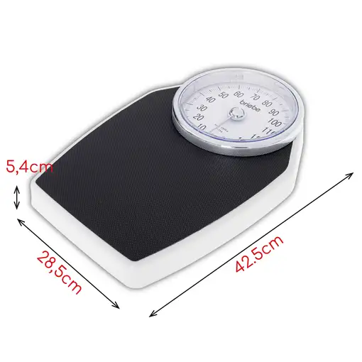 Báscula Analógica de Baño, Precisión, Mecánica, Medición  150 kg,BRI-SC1122, Adler