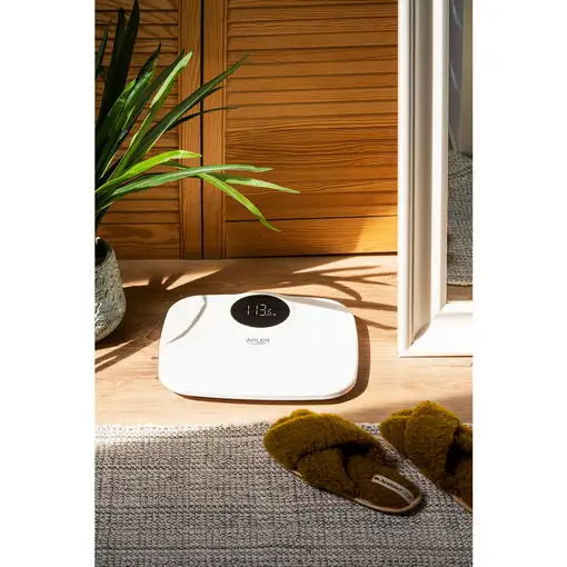 Báscula de Baño Digital, Alta Precisión 180Kg, Pantalla LED, BRI-SC1124W, Briebe