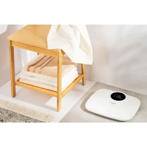 Báscula de Baño Digital, Alta Precisión 180Kg, Pantalla LED, BRI-SC1124W, Briebe