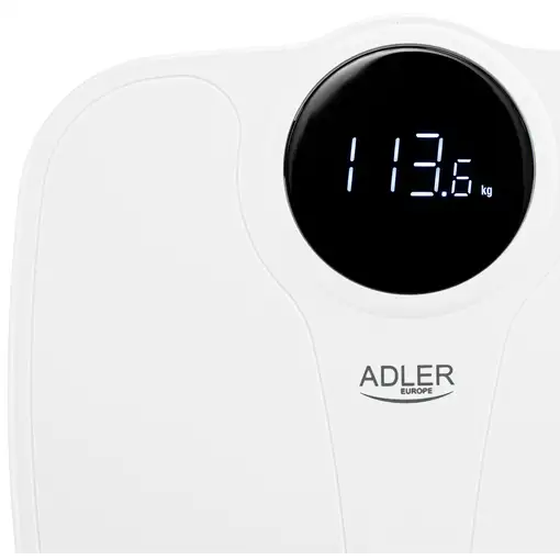Báscula de Baño Digital, Alta Precisión 180Kg, Pantalla LED, BRI-SC1124W, Briebe