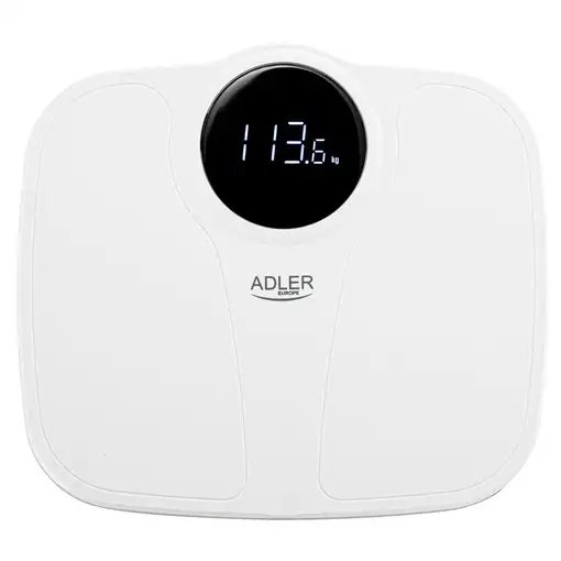 Báscula de Baño Digital, Alta Precisión 180Kg, Pantalla LED, BRI-SC1124W, Briebe