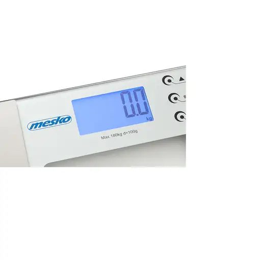 Mesko Home MS 8146 báscula de baño Plaza Plata, Transparente Báscula personal elec