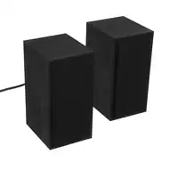 Altavoces Tellur Basic 2.0, 6W, USB/Jack, Carcasa de madera, negro