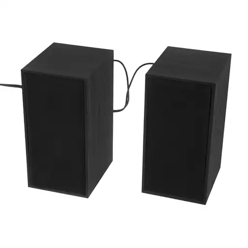 Altavoces Tellur Basic 2.0, 6W, USB/Jack, Carcasa de madera, negro