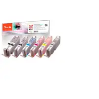 Peach PI100-312 cartucho de tinta Foto negro, Fotos cian, Fotos gris, Foto magenta