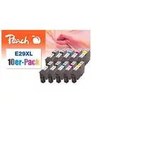 Peach 0F319987 cartucho de tinta 10 pieza(s) Negro, Cian, Magenta, Amarillo