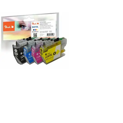 Peach PI500-377 cartucho de tinta 4 pieza(s) Original Alto rendimiento (XL) Negro,