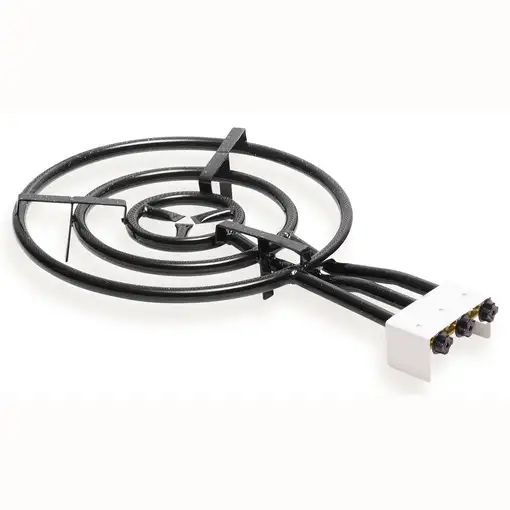 Paellero Triple Aro 60cm, Quemador Gas Butano, Camping,Rosco Paellas,MOD600 Briebe