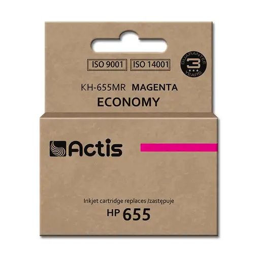 Actis Tinta KH-655MR (reemplazo HP 655 CZ111AE; Estándar; 12 ml; rojo)