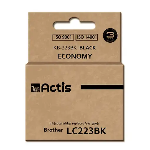 Actis Tinta KB-223Bk (sustitución de Brother LC223BK; estándar; 16 ml; negra)