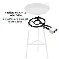 Paellero Doble Aro 35cm, Quemador Gas Butano, Camping, Rosco Paellas,MOD350 Briebe