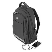 Mochila Tellur Companion Notebook, 15.6\, puerto USB, negro