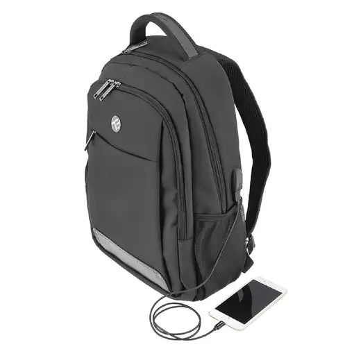 Mochila Tellur Companion Notebook, 15.6\, puerto USB, negro