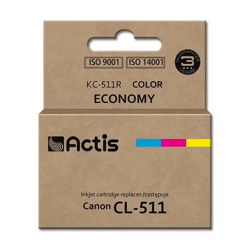 Actis Tinta KC-511R (sustituto de Canon CL-511; estándar; 12 ml; color)
