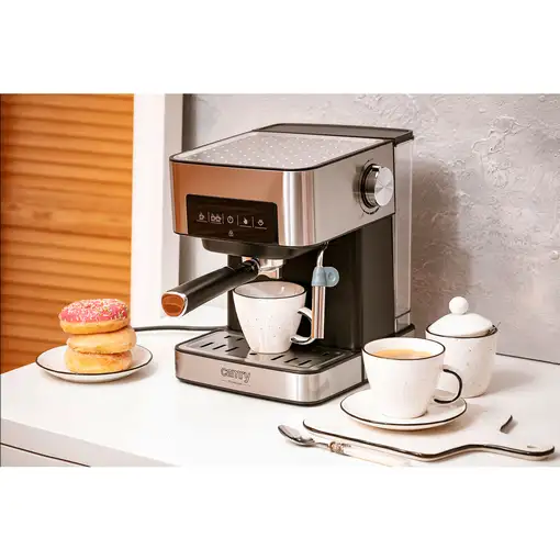 Cafetera Espresso Automática 15 bares 1,6L, Brazo Doble Salida CR 4410, Camry