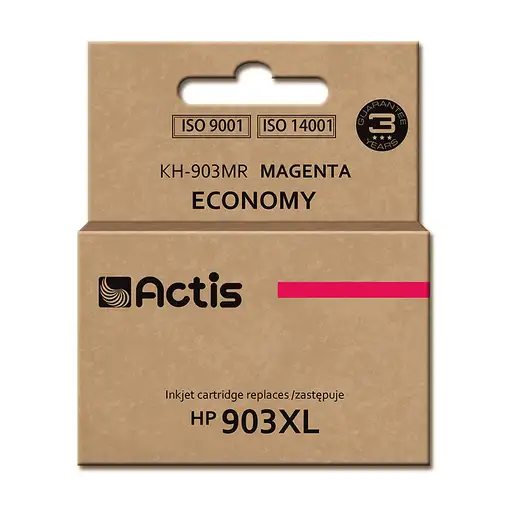 Actis Tinta KH-903MR (reemplazo HP 903XL T6M07AE; Estándar; 12ml; rojo) - Chip nue