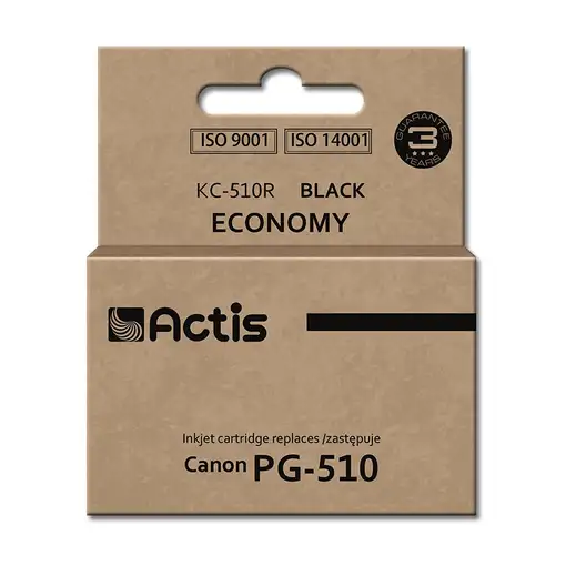 Actis Tinta KC-510R (recambio de la Canon PG-510; estándar; 12 ml; negra)