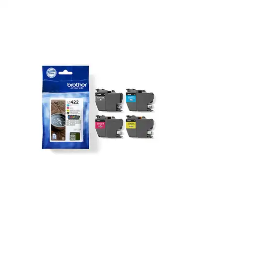 Brother LC422VALDR cartucho de tinta 4 pieza(s) Original Rendimiento estándar Negr