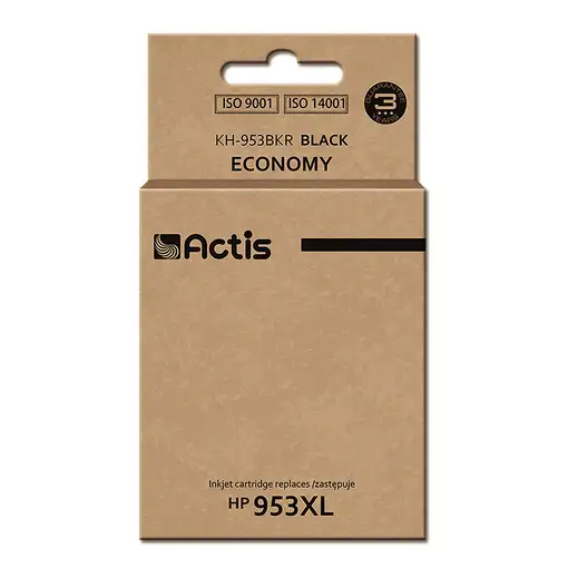 Actis Tinta KH-953BKR (reemplazo HP 953XL L0S70AE; Estándar; 50ml; negro) - Chip n