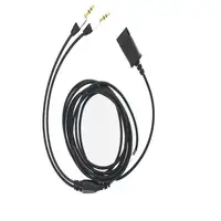 Cable adaptador Tellur QD a 2 x Jack de 3,5 mm, 2,2 m, negro