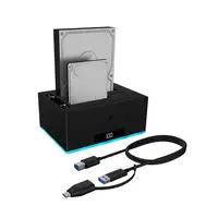ICY BOX IB-127CL-U3 USB 3.2 Gen 1 (3.1 Gen 1) Type-B Negro ICY BOX IB-127CL-U3 USB 3.2 Gen 1 (3.1 Gen 1) Type-B Negro
