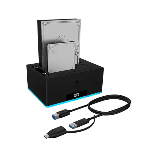 ICY BOX IB-127CL-U3 USB 3.2 Gen 1 (3.1 Gen 1) Type-B Negro