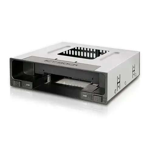 Icy Dock MB795SP-B panel bahía disco duro 2,5/3,5" Bandeja para disco duro Negro