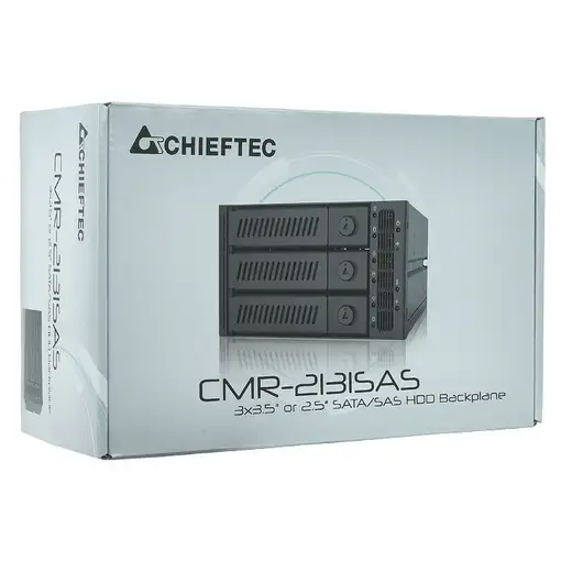 Chieftec CMR-3141SAS panel bahía disco duro Negro