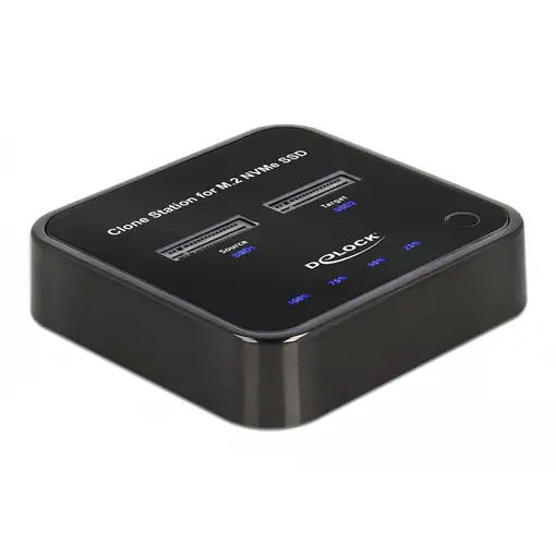 DeLOCK M.2 Estación de acoplamiento para 2 x M.2 NVMe PCIe SSD con función de clon