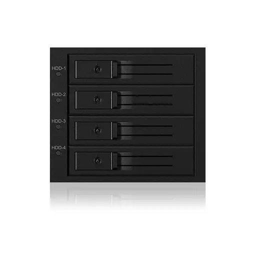 ICY BOX IB-564SSK 3x 5,25" Bandeja para disco duro Negro